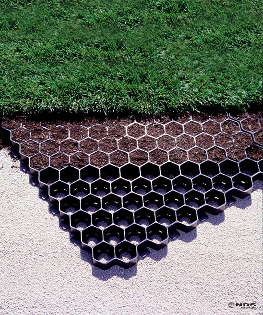 80 X black plastic paving driveway grid turf grass gravel protector drainage mat 