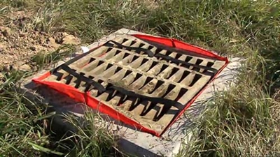Image of a storm grate protection filter