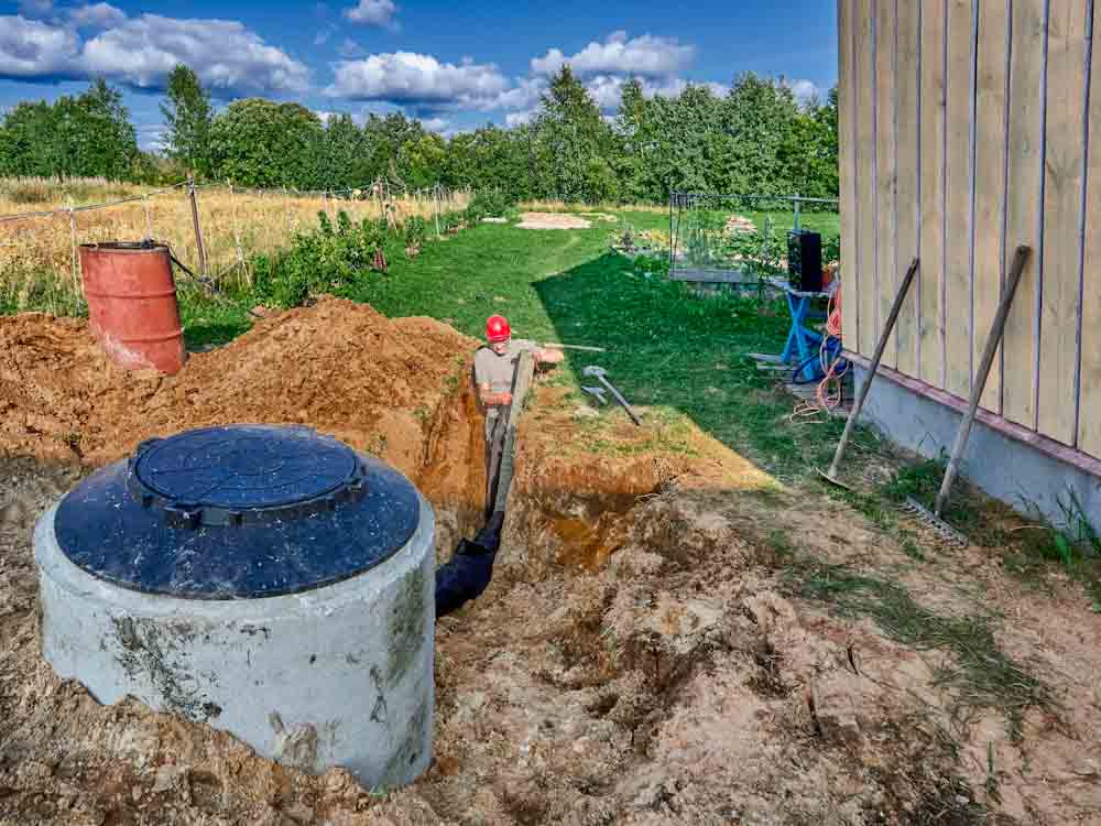 Construction of a drainfield system