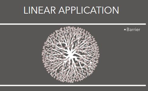 DeepRoot UB-48-2 used for linear tree root control