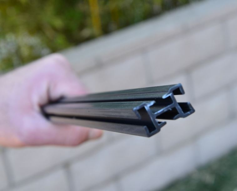 Close-up grooves of NDS Root Barrier panel