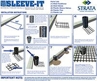 Sleeve-It Retaining Wall Fence Installation Guide