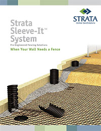 Sleeve-It retaining wall fence brochure