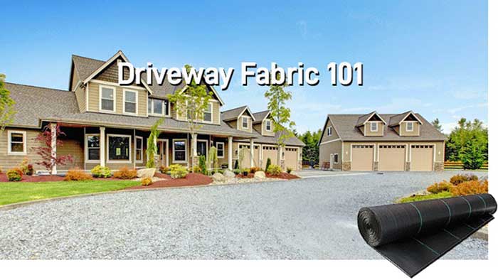 Photo of Driveway Fabric underlayment on a residential road
